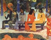Paul Gauguin We Shall not go to market Today Spain oil painting artist